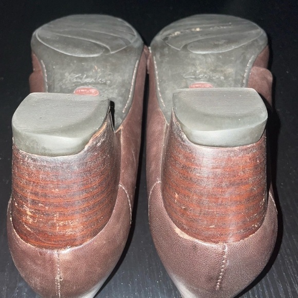 Clarks Pumps Artisan Mary Jane Chunky Block Low Heels Loafers Slip-on Shoes - Picture 8 of 11